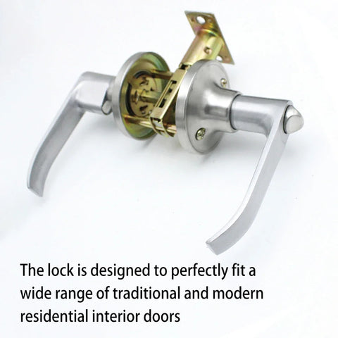 Door Handle Lock Round Entry Security Privacy Sliding Front Doors Entrance Keyed Locks for Bedroom Living Room Household