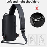 Password Lock Anti-theft Men's Bag Men's Chest Bag Casual Sports Small Backpack Shoulder Crossbody Bag Motorcycle Bag Trendy