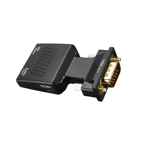 VGA Male to HDMI-compatible Female Converter with Audio Cables 480P/720P/1080P for PS3/4 HDTV Monitor Projector PC Laptop TV-Box