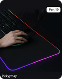 Sakura RGB Mouse Pad Gaming Mousepad LED Mouse Mat Keyboard Mat Anti-slip Best Choice Desk Pad XXL Luminous Desk Rug