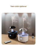 Rotating Umbrella Dynamic Raindrop Humidifier Home Desktop Essential Oil Aromatherapy Machine Seven Colours Light Remote Control