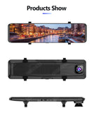 4K Car DashCam 3840*2160P DVR GPS Track WIFI APP Dual Lens Rearview Mirror HDR Night Vision Auto Video Recorder 2K Rear Camera