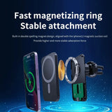 30W Magnetic Car Wireless Charger For iPhone 15 14 13 12 Pro Max Mini Macsafe Car Phone Holder Stand Mount Fast Charging Station