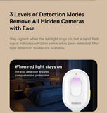 【New】Baseus Camera Detector Intelligent Hidden Camera Signal Detector Rechargeable Hanging Security Alarm Protection Detector