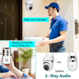 JOOAN 3MP WiFi Camera Home PTZ IP Camera Color Night Audio Wireless Surveillance Camera Auto Tracking Security CCTV Camera