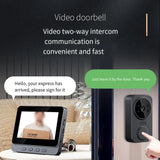 Door Bell Intercom Security Camera Image Sensor Viewing Angle Intercom WIFI Free Language Operating Temperature