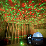 LED Starry Galaxy Projector Light RGB Smart Remote Control Star Aurora Lamp KTV USB Powered Auto Rotating for Home Bedroom Decor