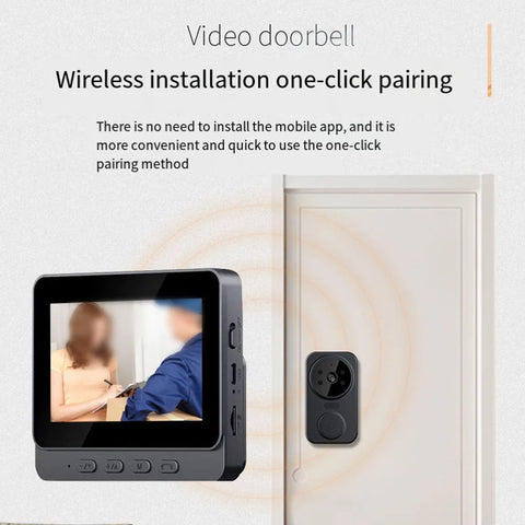 Door Bell Intercom Security Camera Image Sensor Viewing Angle Intercom WIFI Free Language Operating Temperature