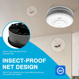 Built-in 10 Year Battery Smoke Detector WiFi Function Tuya Smart Home Parlor Child Room Kitchen Shop Fire Sound Alarm Sensor