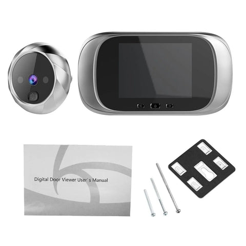 Digital Door Viewer Peephole Door Camera Doorbell 2.8-inch Night Vision Photo Shooting Digital Door Monitoring for Home Security