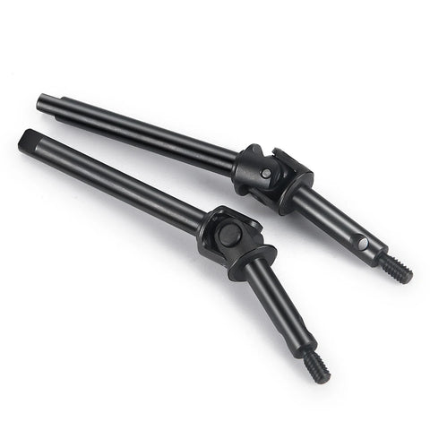 YEAHRUN 2Pcs Steel Lengthen Front CVD Shaft Drive for Axial SCX24 Deadbolt C10 Gladiator Bronco Wrangler 1/24 RC Car Model