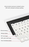 Ajazz Ak820 RGB DIY Gaming Mechanical Keyboard 82 Key Bluetooth 2.4GHz Wireless Game Custom Gasket for Pc Laptop Russian Versi