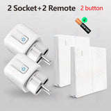 Smart Home Wireless Remote Control Socket Switch 16A EU FR Plug Electrical Outlet for Remote ON OFF Household Appliance/Light