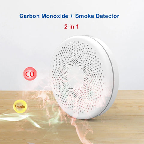 2-in-1 WiFi Tuya Smart Carbon Monoxide &amp; Smoke Detector Alarm