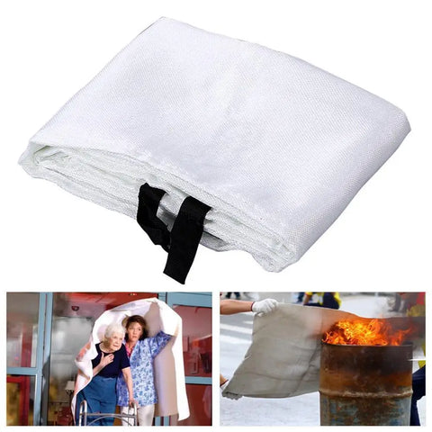 1M *1M Fire Blanket Fighting Fire Extinguishers Glass Fibre Tent Emergency Survival Military Blanket Fire Shelter Safety Cover