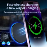 30W Magnetic Car Wireless Charger RGB For iPhone 12 13 14 15 Pro Max Macsafe Car Phone Holder Stand Mount Fast Charging Station