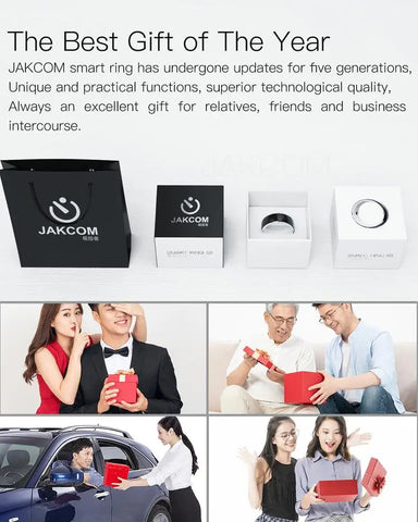 2024 New Jakcom R5 Smart Ring 6 RFID Cards Smart Sharing Smart Wearable Device for GPS ID IC NFC IOS Android WP Mobile Phones