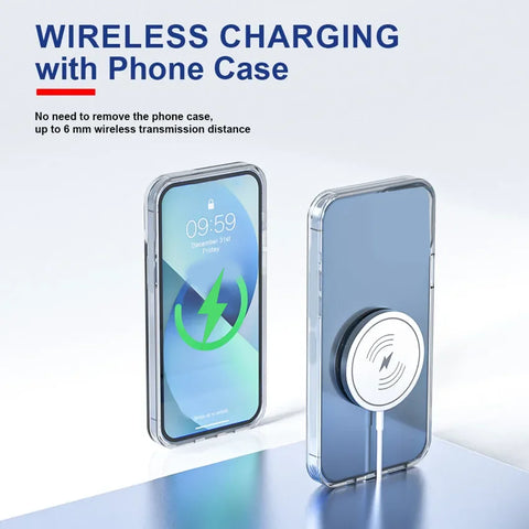 Magnetic Wireless Charger Pad Stand For iPhone 15 14 13 12 Pro Max Airpods USB Type C PD 15W Magnet Fast Charging Dock Station