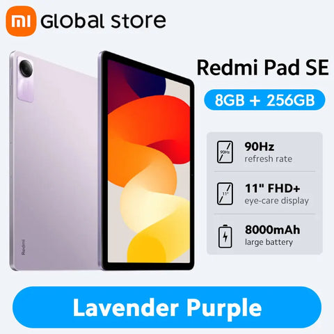 Global Version Xiaomi Redmi Pad SE 128GB / 256GB Snapdragon® 680 Mi Tablet Quad speakers Dolby Atmos® 90Hz 11" Display 8000mAh