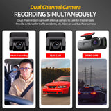 Dual Lens Dash Cam for Cars 4K Car Dvr with 1080P Rear View Cam Video Recorder GPS WIFI Car Camera Night Vision Parking Monitor