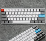 61 Key Set PBT Keycaps Ansi 60% Computer Gamer Mechanical Keyboard Cap Backlight OEM Miami DOLCH GK61 SK61 Anne pro 2 RK61 K617