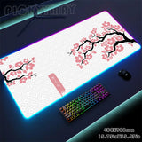 Sakura RGB Mouse Pad Gaming Mousepad LED Mouse Mat Keyboard Mat Anti-slip Best Choice Desk Pad XXL Luminous Desk Rug