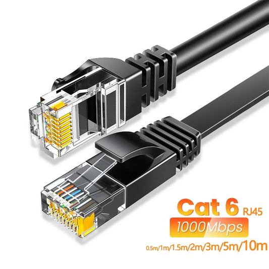 Cat6 Ethernet Cable Gigabit High Speed 1000Mbps Internet Cable RJ45 Shielded Network LAN Cord for Laptop Router PC PS5 4 3 Xbox