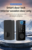 SmarDeer Electronic Door Lock Tuya Bluetooth Lock with Deadbolt Fingerprint Lock Keyless Entry