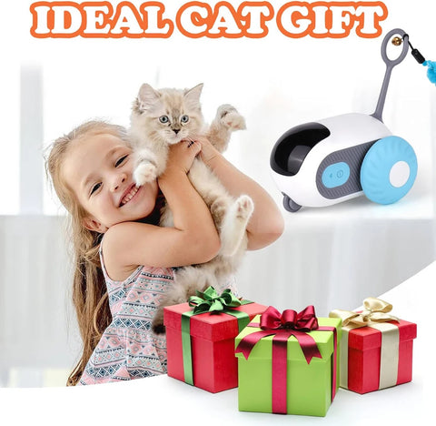 Smart Cat Toy 2 Modes Automatic Moving Remote Controlled Toy Car for Cats Dogs Interactive Playing Kitten Training Pet Supplies