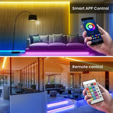 Smart LED Strip Lights 5050 RGB Bluetooth APP Remote Control USB 5V Led Tape Diode Flexible Ribbon Lamp Christmas Room Decor