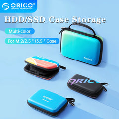 ORICO 2.5'' 3.5'' Hard Disk Case Protection Bag for External HDD M.2 Case /Earphone/U Disk Large Capacity Colorful Storage Bags