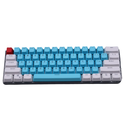 61 Key Set PBT Keycaps Ansi 60% Computer Gamer Mechanical Keyboard Cap Backlight OEM Miami DOLCH GK61 SK61 Anne pro 2 RK61 K617