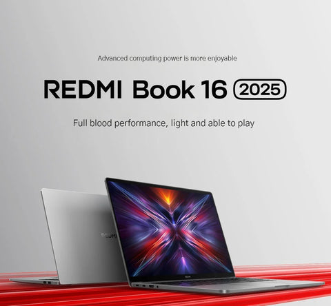 Xiaomi Redmi Book 16 2025 Laptop Intel Core 5 220H Processor 2.5K 120Hz 16" Notebook 16G/32G DDR5+ 512G/1T SSD Office Ultrabook