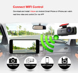 Dash Cam Dual Lens 4K UHD Recording Car Camera DVR Night Vision Video Recorder Built-In Wi-Fi Support GPS 24H Parking