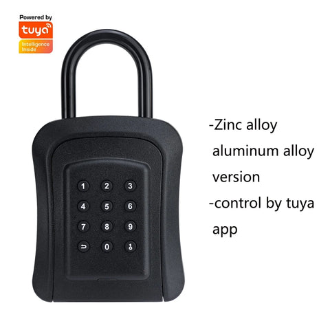 Tuya TTLock APP Key Box Outdoor IP65 Waterproof Smart Password Anti-theft Box Safe Security Intelligent Metal Smart Wall Mount