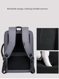 Men Large Capacity Backpack USB Charging Male Laptop Bagpack Waterproof Business Travel Back Pack Luggage Bag Mochila