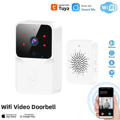 WiFi Tuya App Video Doorbell Wireless Phone Home Intercom System Door Viewer Night Vision DoorBell Camera Home Security