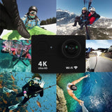 4K Action Camera 1080P/30FPS WiFi 2.0" 170D Underwater Waterproof Helmet Video Recording Camera Sports Cameras Outdoor Mini Cam