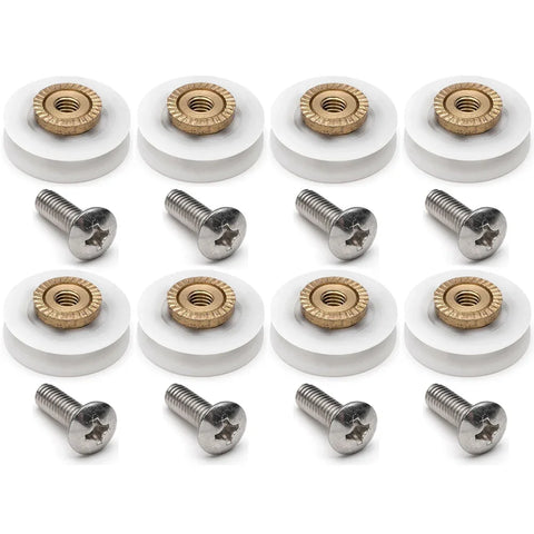 8 Pieces V Grooved 19MM Wheel Dia Shower Door Wheel Runner Roller