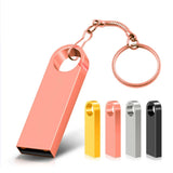 Metal USB Flash Drive 32GB 64GB 128GB Pen Drive High Speed 4G 8G 16G U Disk Pendrive USB device With Key Ring Gift