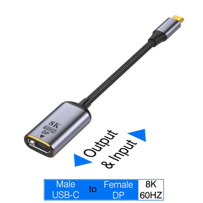 USB C To HDMI Adapter 4K 8K 60HZ Cable USB Type-C to DP miniDP 1.4 Converter VGA HDTV Displayport Adapter for MacBook M2 M3 Air