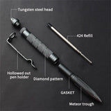 Multi Functional Tactical Pen High Quality Steel Anti Skid Portable Self Defense Pen Aluminum Glass Breaker Survival Tool