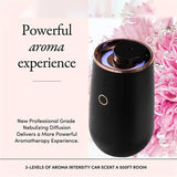 Waterless Essential Oil Aromatherapy Diffuser Office Desktop Portable Electric for Spa Home Mini Car Spray Timing 9 LED Lights