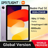 World Premiere】Redmi Pad SE Xiaomi Global Version Mi Tablet  8000mAh Snapdragon® 680 Quad speakers Dolby Atmos® 90Hz 11" Display