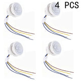 4 Pcs AC 85-265V LED PIR Infrared Motion Sensor Switch Time Light-sensing Adjustable Movement Detector Lamp Switch wholesale