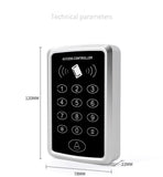 125KHz RFID Access Control Keypad EM Card Reader Support 1000 Users Door Access Control System Door Lock Opener Keyboard System