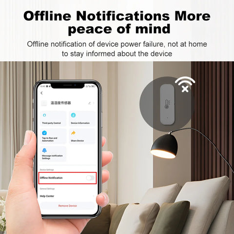 Tuya Smart Zigbee Temperature And Humidity Sensor Smart Home Thermometer Monitor smart life Compatible With Voice Control Alexa