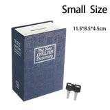 Dictionary Mini Book Safe Security Key Locker Money Hidden Secret Safe Key Safe Box Cash Money Coin Storage Jewellery Lock Box