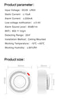 Tuya WiFi Smoke Alarm Fire Protection Smoke Detector Smoke House Combination Fire Alarm Home Security System Firefighters