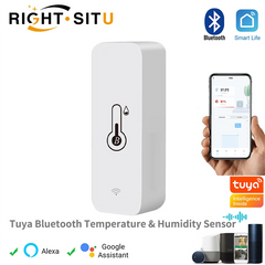 Tuya Smart Temperature Humidity Sensor Mini 2024 New Upgrade Bluetooth-Compatible APP Remote Control Thermometer Hygrometer